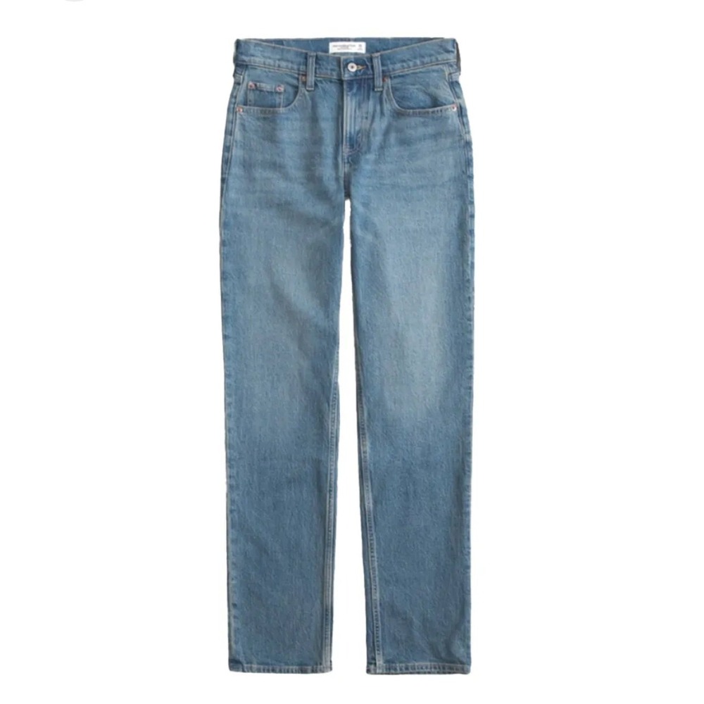 Abercrombie Fitch‎ The Mom Jeans High Rise Medium Wash Denim Women's Size 25